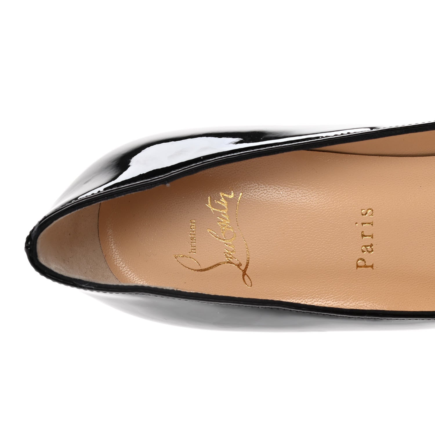 Christian Louboutin Patent Decollete 554 85 Pumps 39 Black 888600