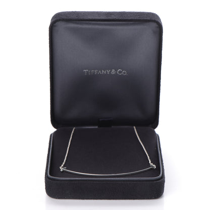 Tiffany Sterling Silver Large T Smile Pendant Necklace 8 of 8