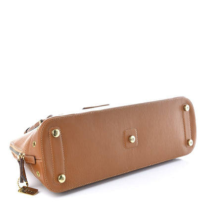 Christian Dior Grained Calfskin Street Chic Top Handle Bag Brown 4 of 11