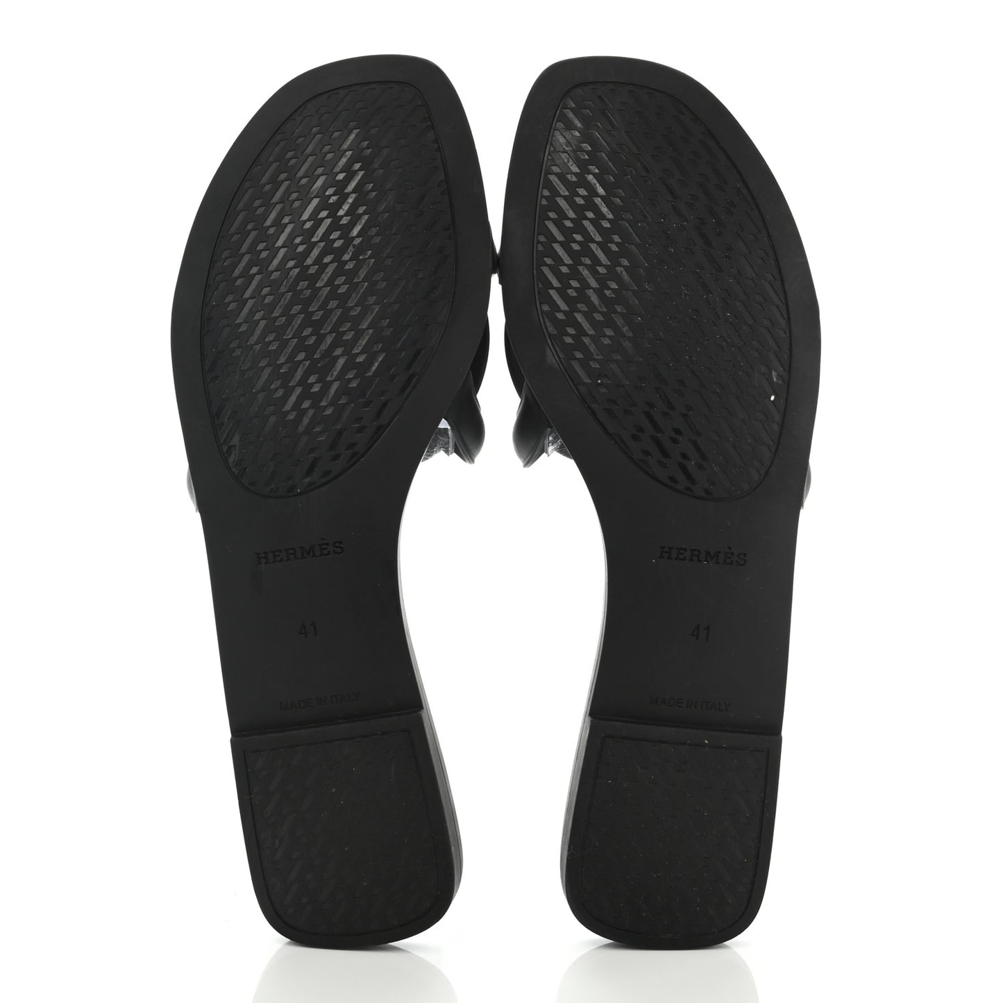 Rubber Aloha Sandals 41 Black