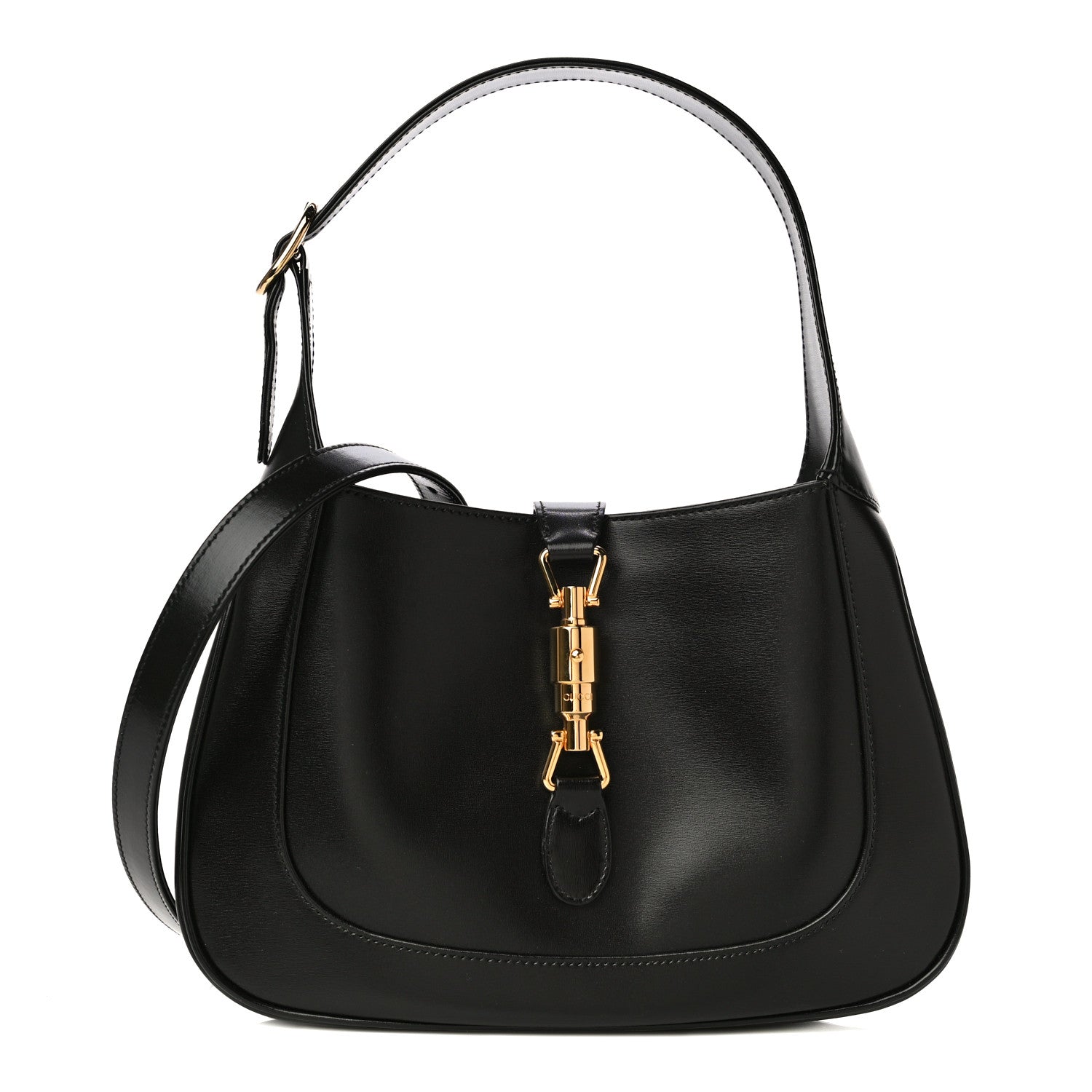 Gucci Boarded Dyana Lux Calfskin Small Jackie 1961 Hobo Black 1 of 12