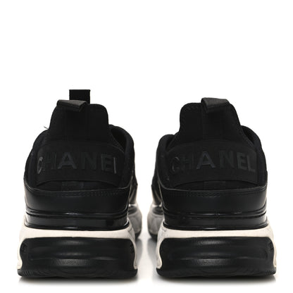 Chanel Velvet Calfskin Mixed Fibers CC Sneakers 39 Black 6 of 9