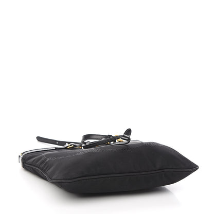 Prada Tessuto Nylon Saffiano Logo Crossbody Bag Black 3 of 10