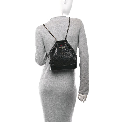 Chanel Aged Calfskin Quilted Small Gabrielle Backpack Black 2 of 10