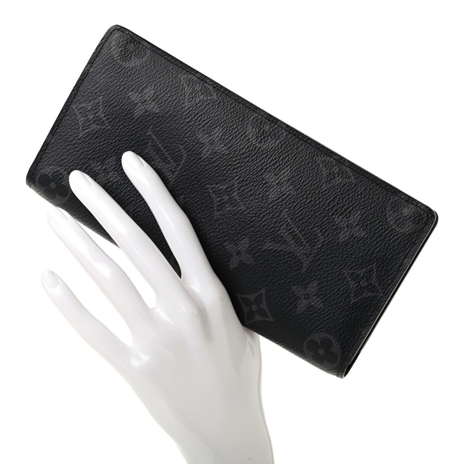 Louis Vuitton Monogram Eclipse Brazza Wallet 2 of 7