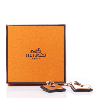 Hermes Swift As De Coeur Earrings Black 6 of 6