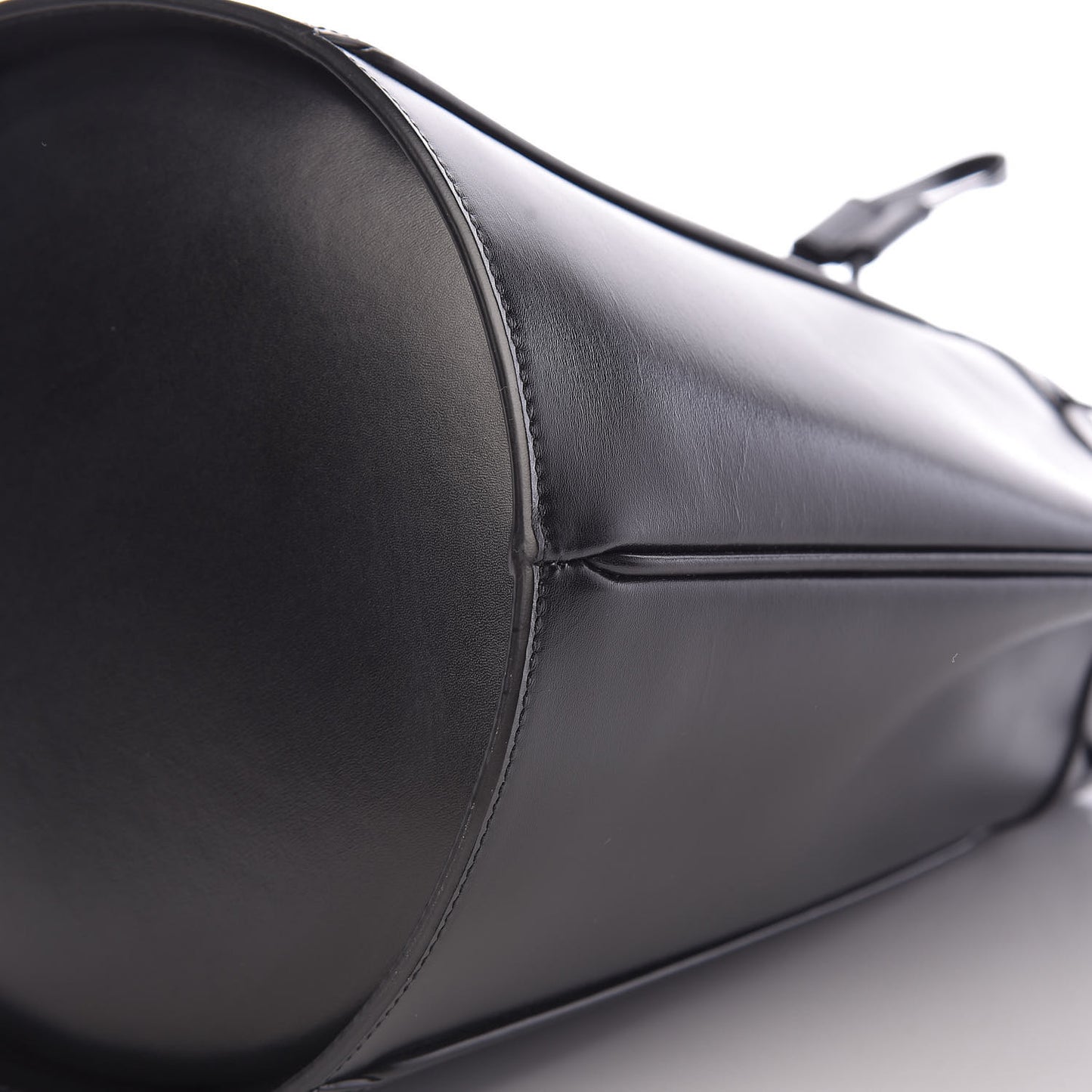 Smooth Calfskin Medium Talitha Bucket Bag Black
