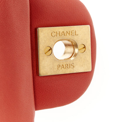 Chanel Lambskin Quilted Extra Mini Cruise Charm Flap Coral 7 of 12