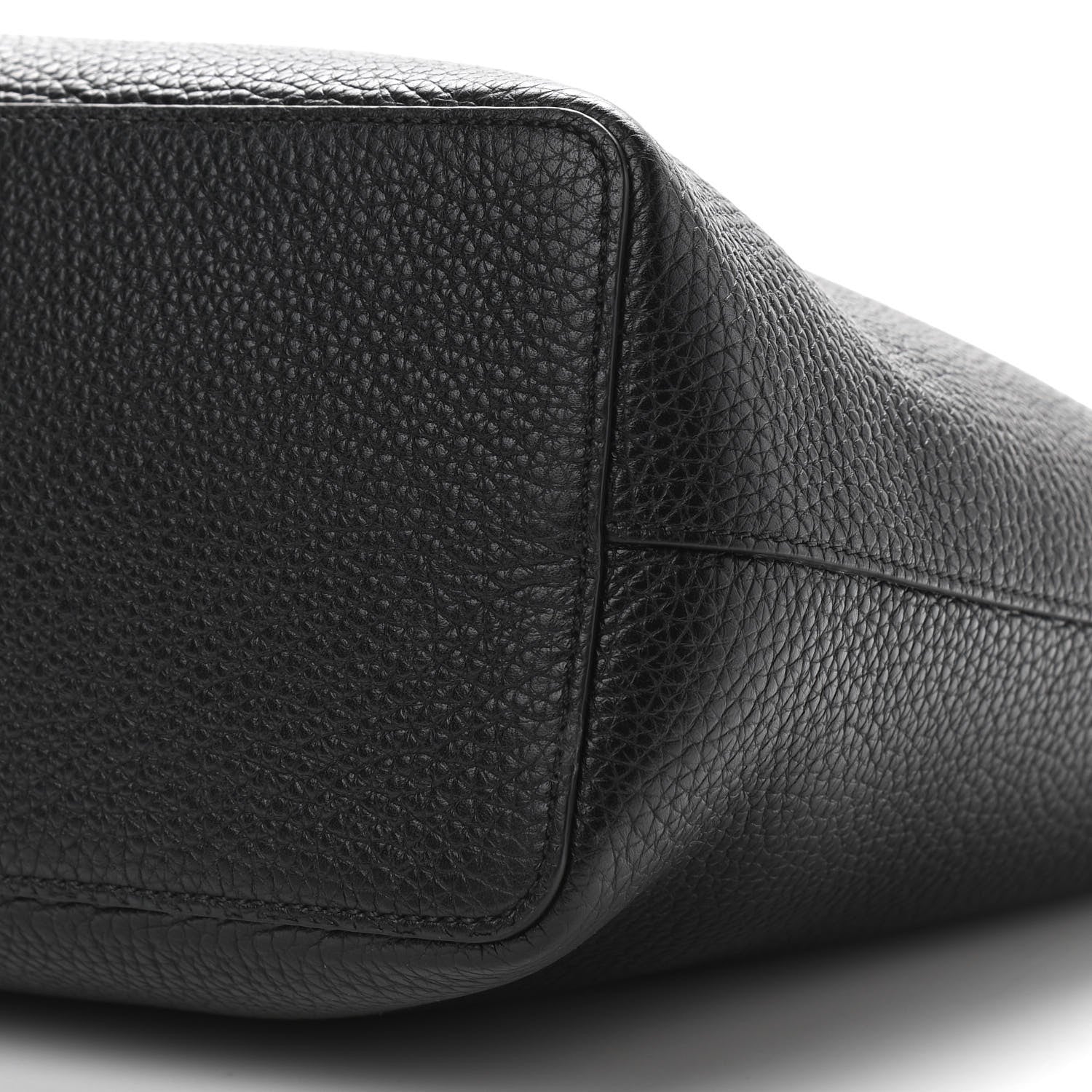 Tom Ford Pebbled Calfskin Zip Shoulder Bag Black 6 of 9