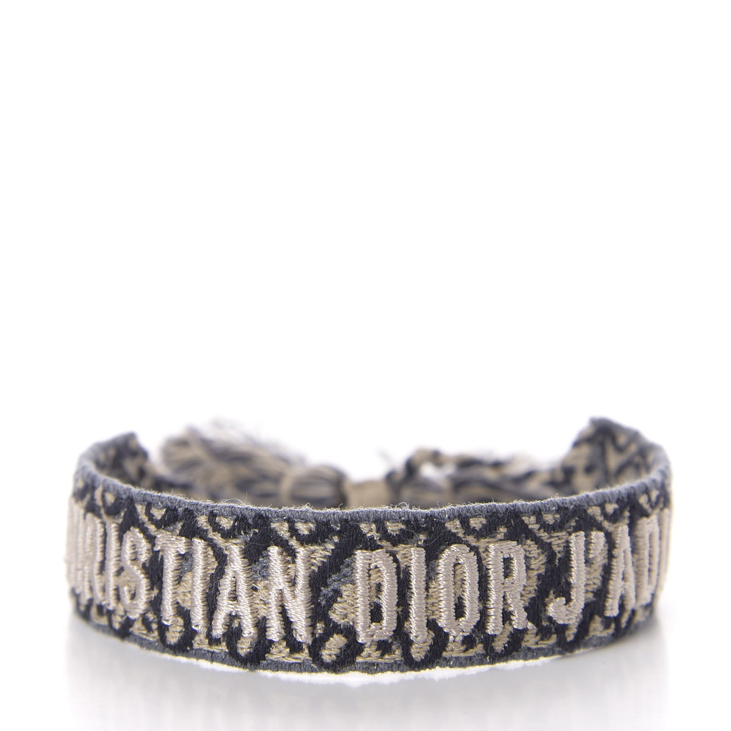 Christian Dior Woven Cotton J'Adior Friendship Bracelet Blue 3 of 4