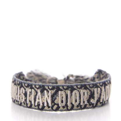 Christian Dior Woven Cotton J'Adior Friendship Bracelet Blue 3 of 4