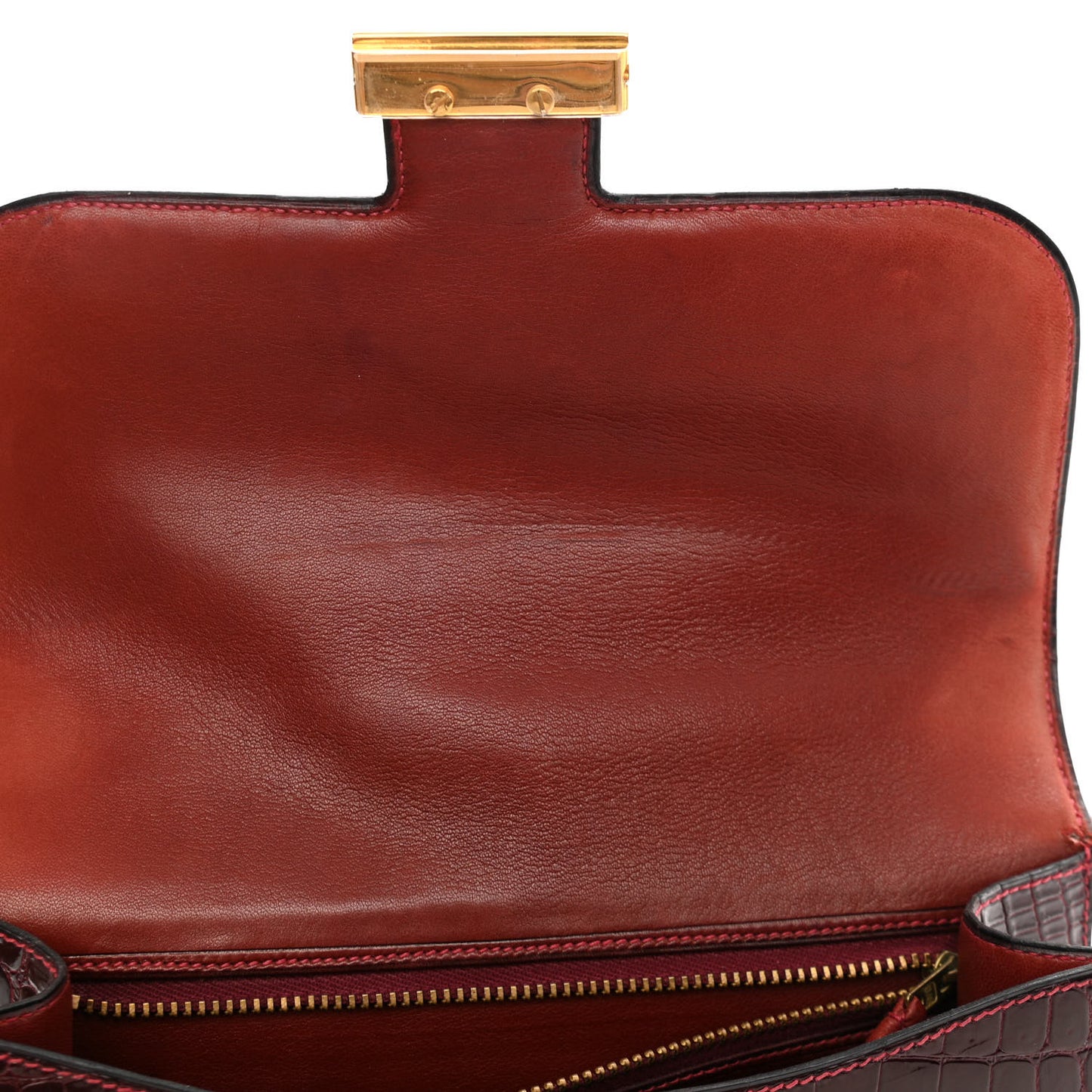 Shiny Porosus Crocodile Constance 23 Rouge H