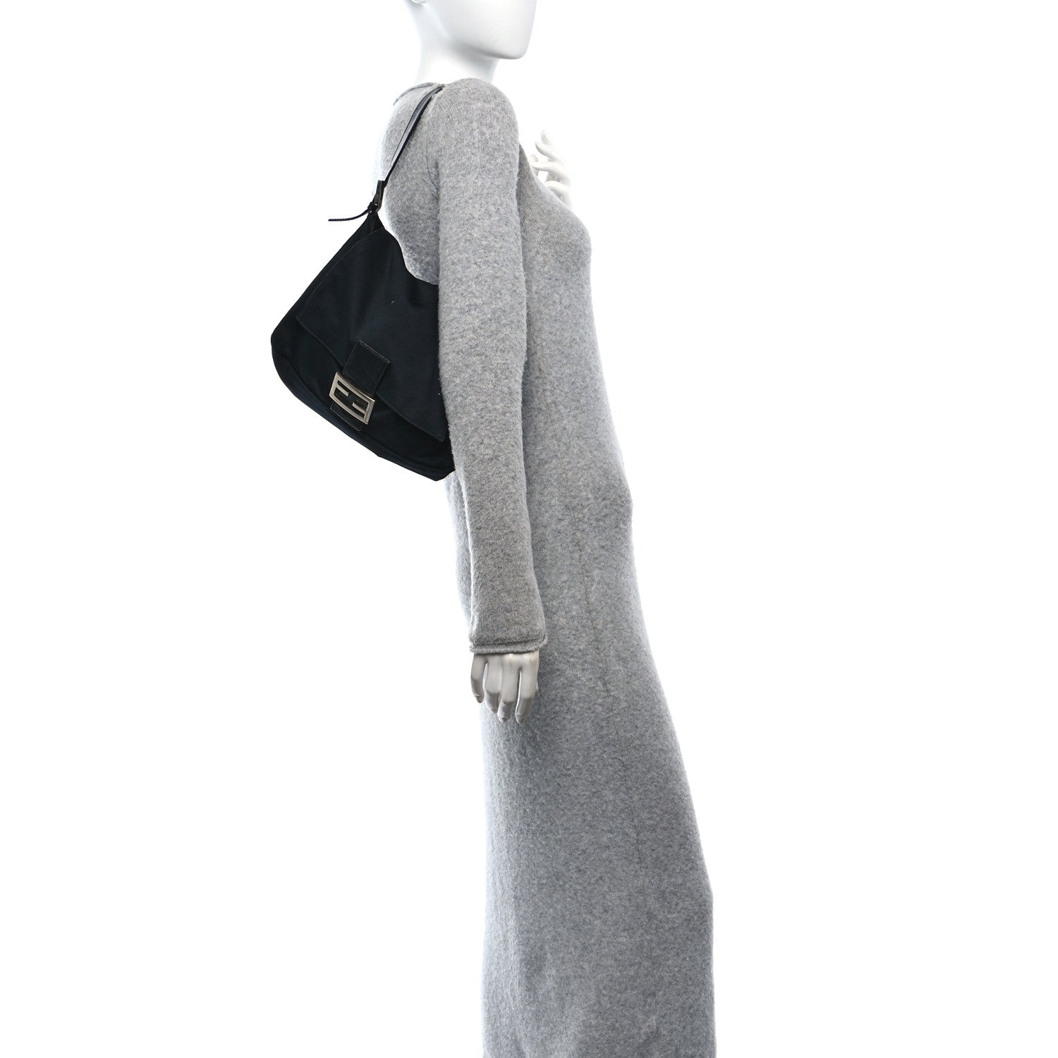 Fendi Neoprene Mama Baguette Black 2 of 13