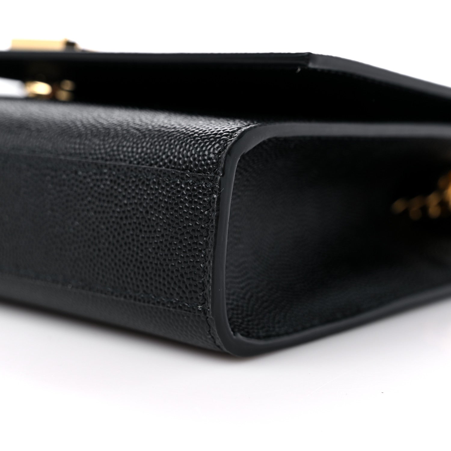 Saint Laurent Grain De Poudre Small Monogram Kate Satchel Black 9 of 9