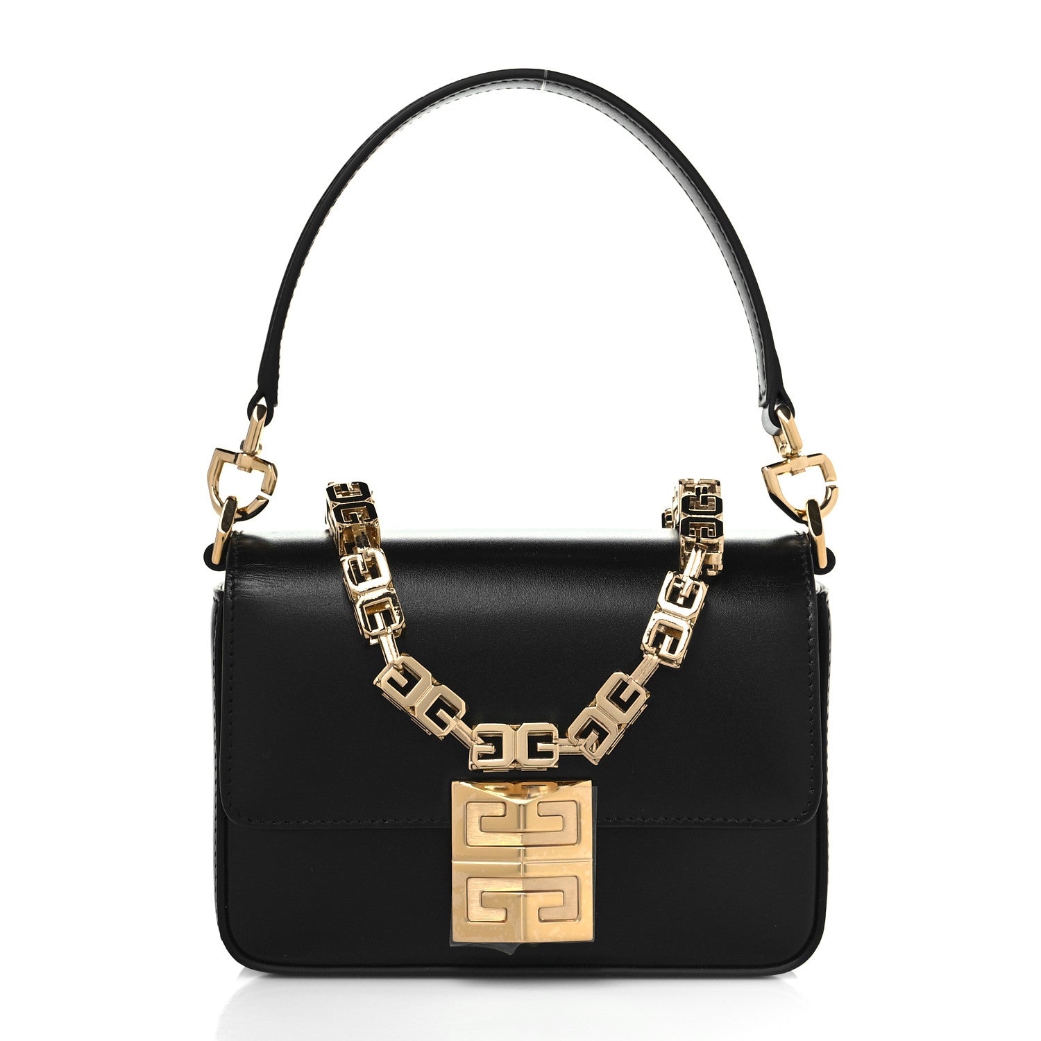 Givenchy Box Calfskin Small 4G Cube Chain Shoulder Bag Black 1 of 8
