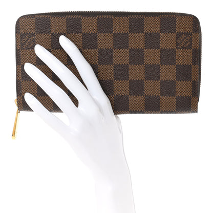 Louis Vuitton Damier Ebene Zippy Wallet Rose Ballerine 2 of 7