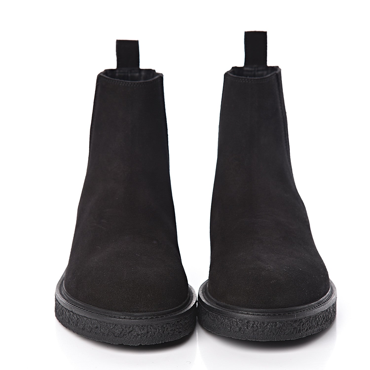 Saint Laurent Suede Mens Hugo 25 Chelsea Boots 40 Black 2 of 8