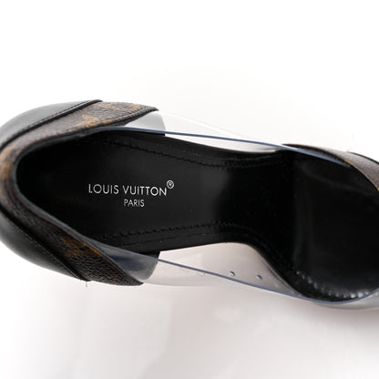 Louis Vuitton Monogram PVC Call Back Pumps 38.5 Black 7 of 10