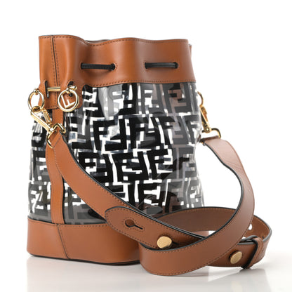 Fendi TPU FF Vitello Aura F is Fendi Grande Mon Tresor Bucket Bag Black Cuoio 3 of 10