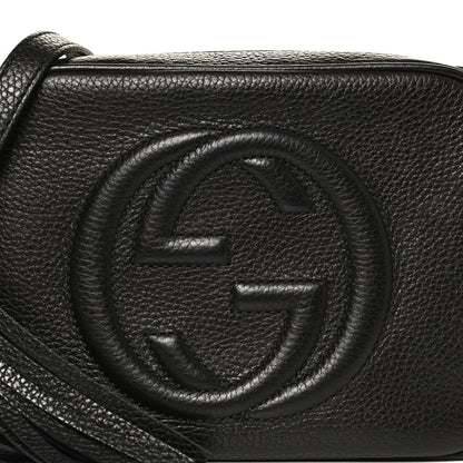 Gucci Pebbled Calfskin Small Soho Disco Bag Black 9 of 11