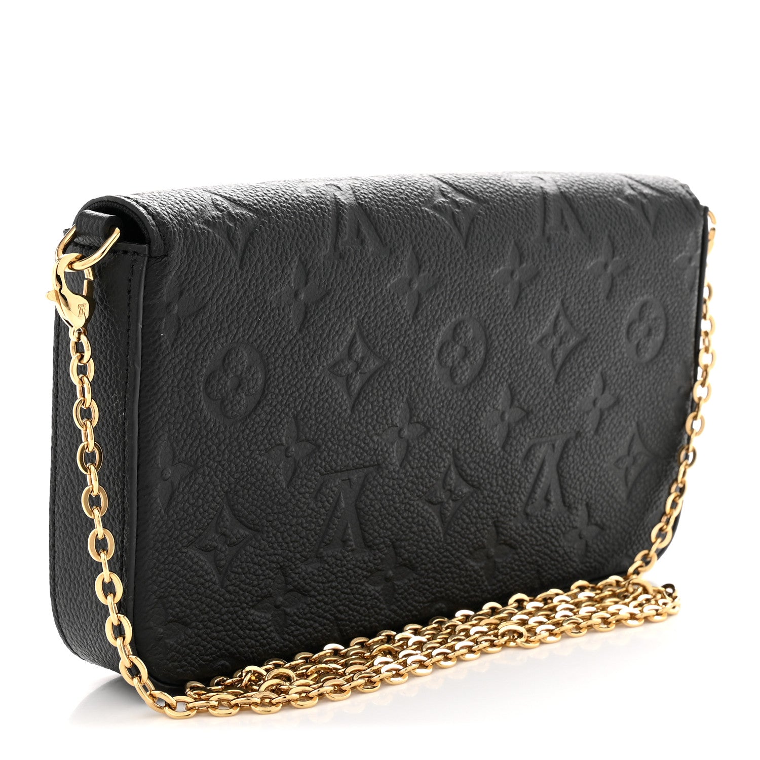 Louis Vuitton Empreinte Pochette Felicie Chain Wallet Black 4 of 12