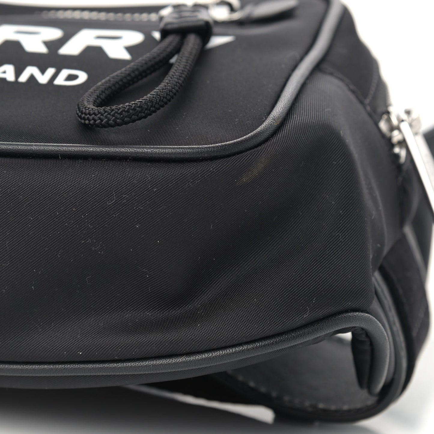Econyl Logo Print Bum Bag Black