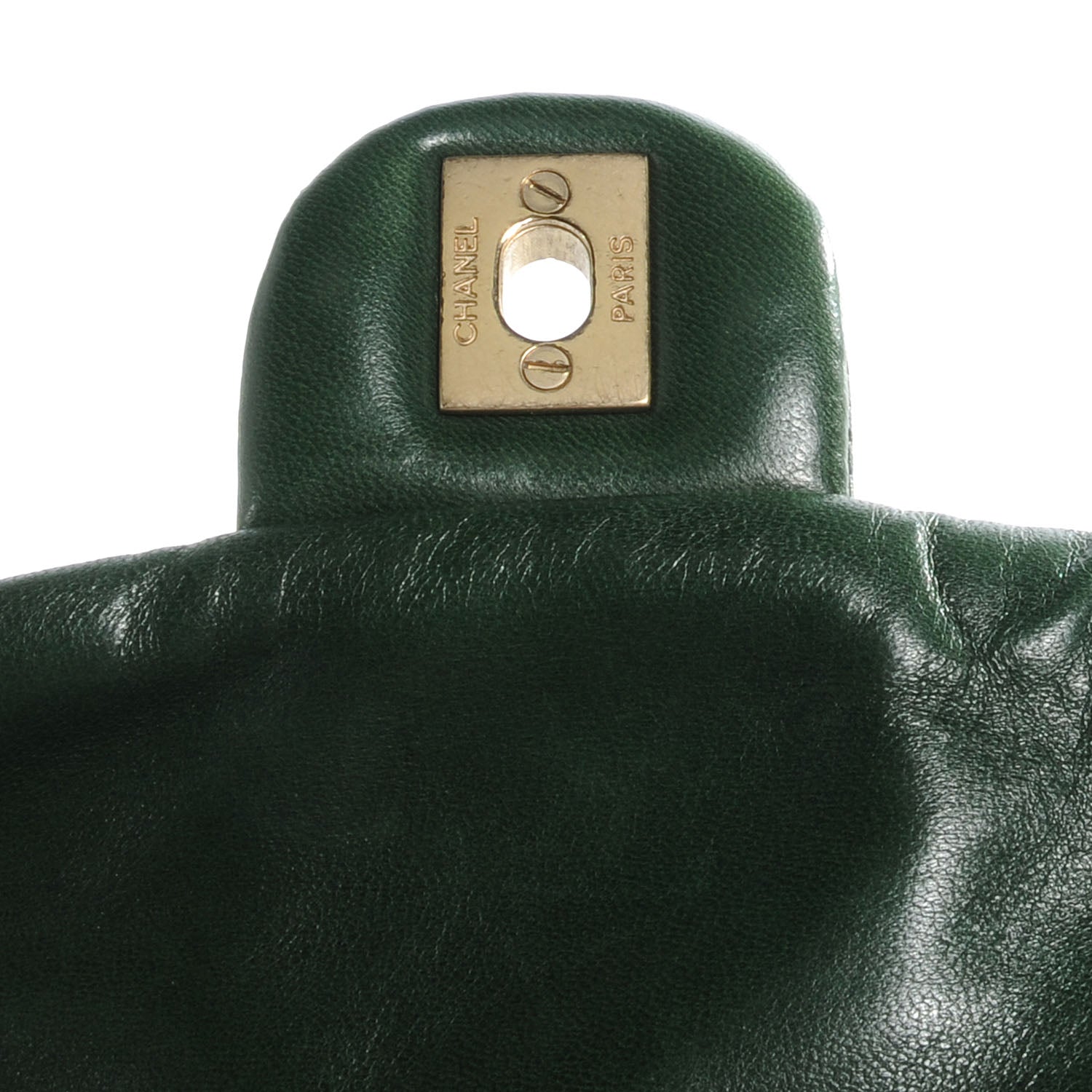 Chanel Lambskin Bubble Quilt Flap Bag Green 9 of 9