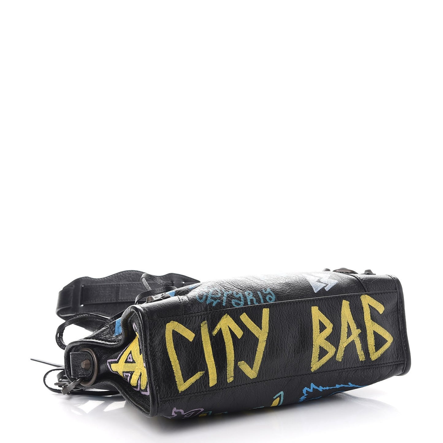 Agneau Graffiti All Over Classic Hardware S City Black Multicolor