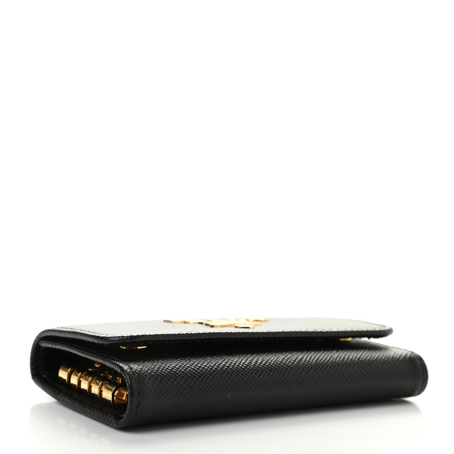 Saffiano 4 Key Holder Black