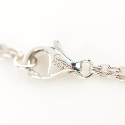 Cartier 18K White Gold 2 Diamond LOVE Necklace 4 of 7