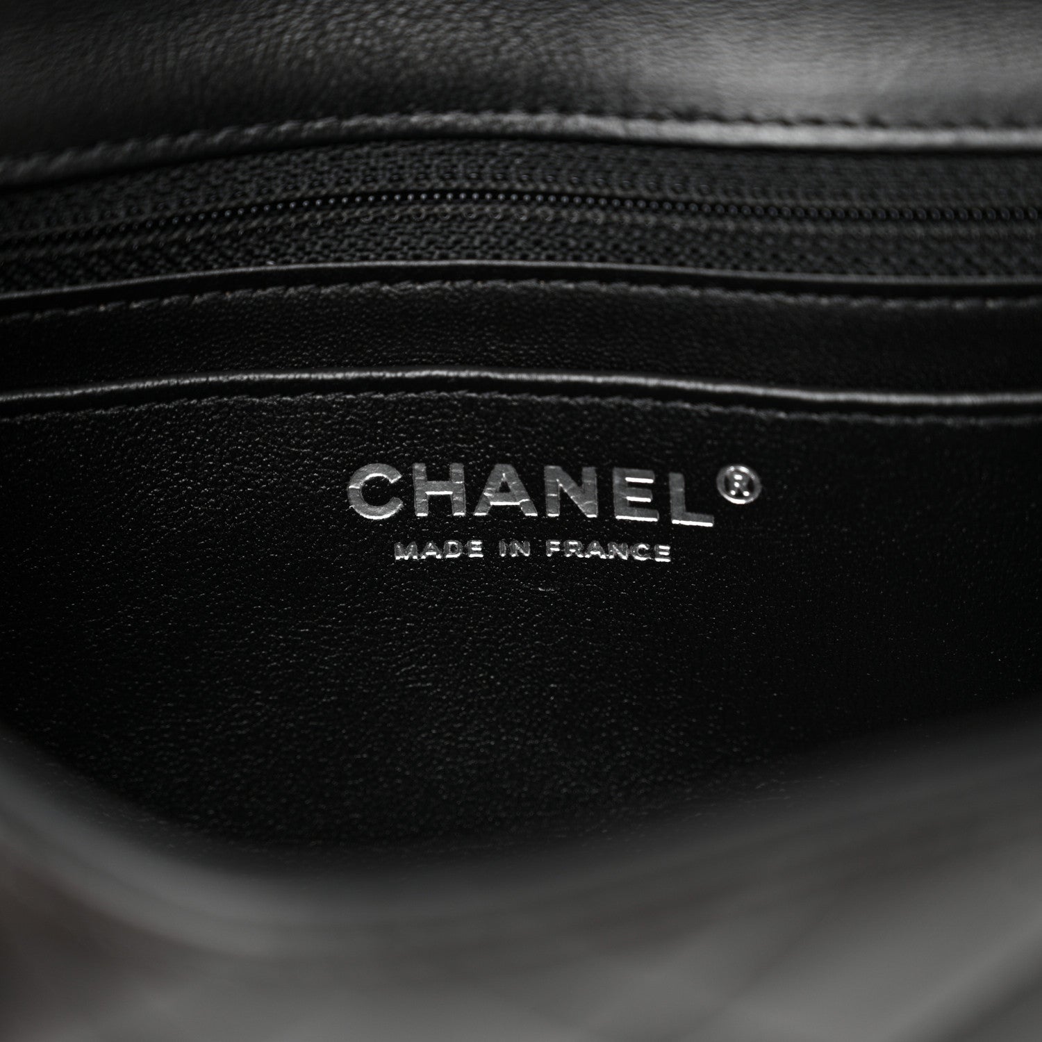 Chanel Lambskin Quilted Mini Rectangular Flap Black 6 of 10