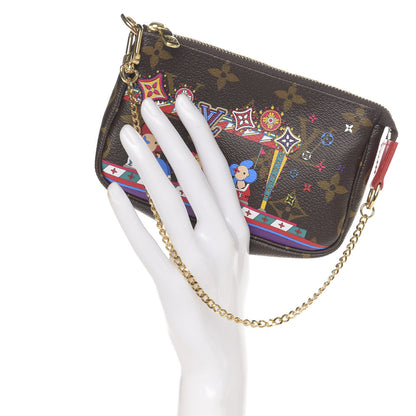 Louis Vuitton Monogram 2020 Christmas Animation Bumper Cars Mini Pochette Accessories Coquelicot 2 of 8