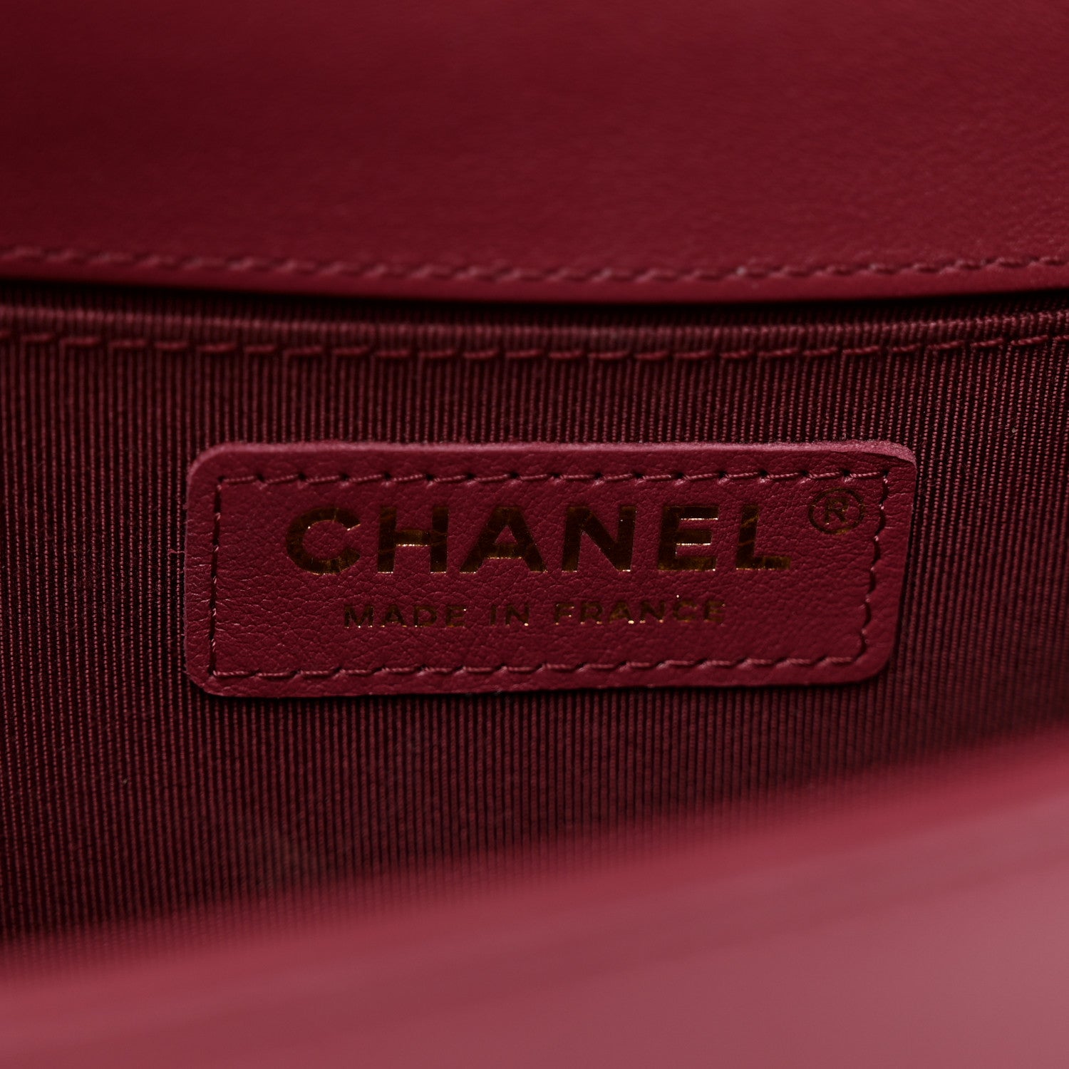 Chanel Calfskin Chevron Quilted Small Boy Flap Burgundy 6 of 9
