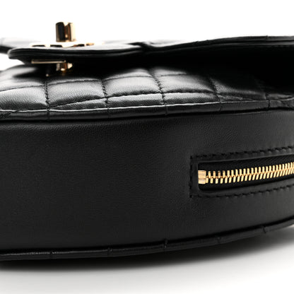 Chanel Lambskin Quilted CC In Love Heart Bag Black 10 of 10