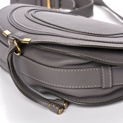 Chloe Calfskin Medium Marcie Round Crossbody Bag Cashmere Grey 10 of 12