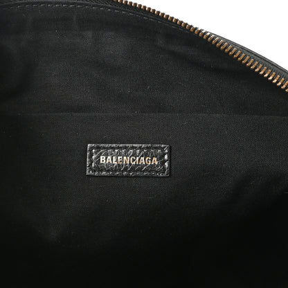 Balenciaga Agneau Classic Hardware Graffiti Small Pouch Black White 6 of 7