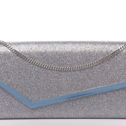 Jimmy Choo Glitter Fabric Erica Chain Clutch Multicolor 9 of 9