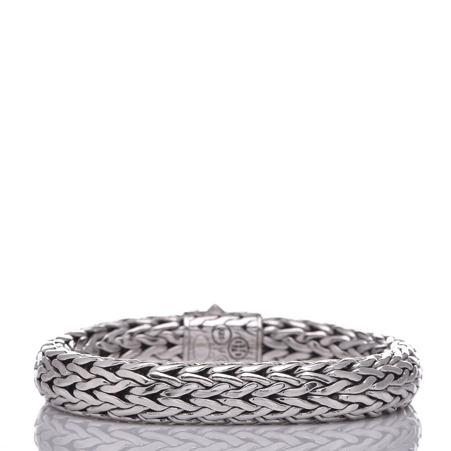 Sterling Silver Black Sapphire 10.5mm Classic Chain Bracelet