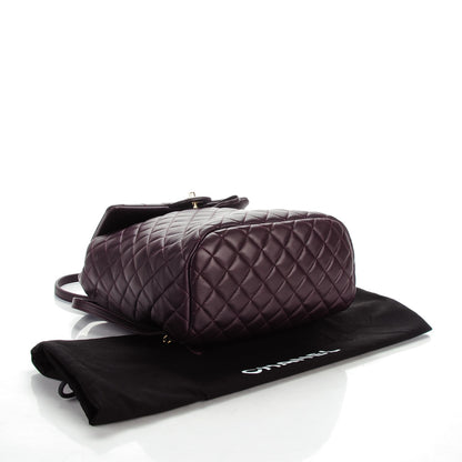 Chanel Lambskin Quilted Large Urban Spirit Backpack Dark Purple 4 of 8