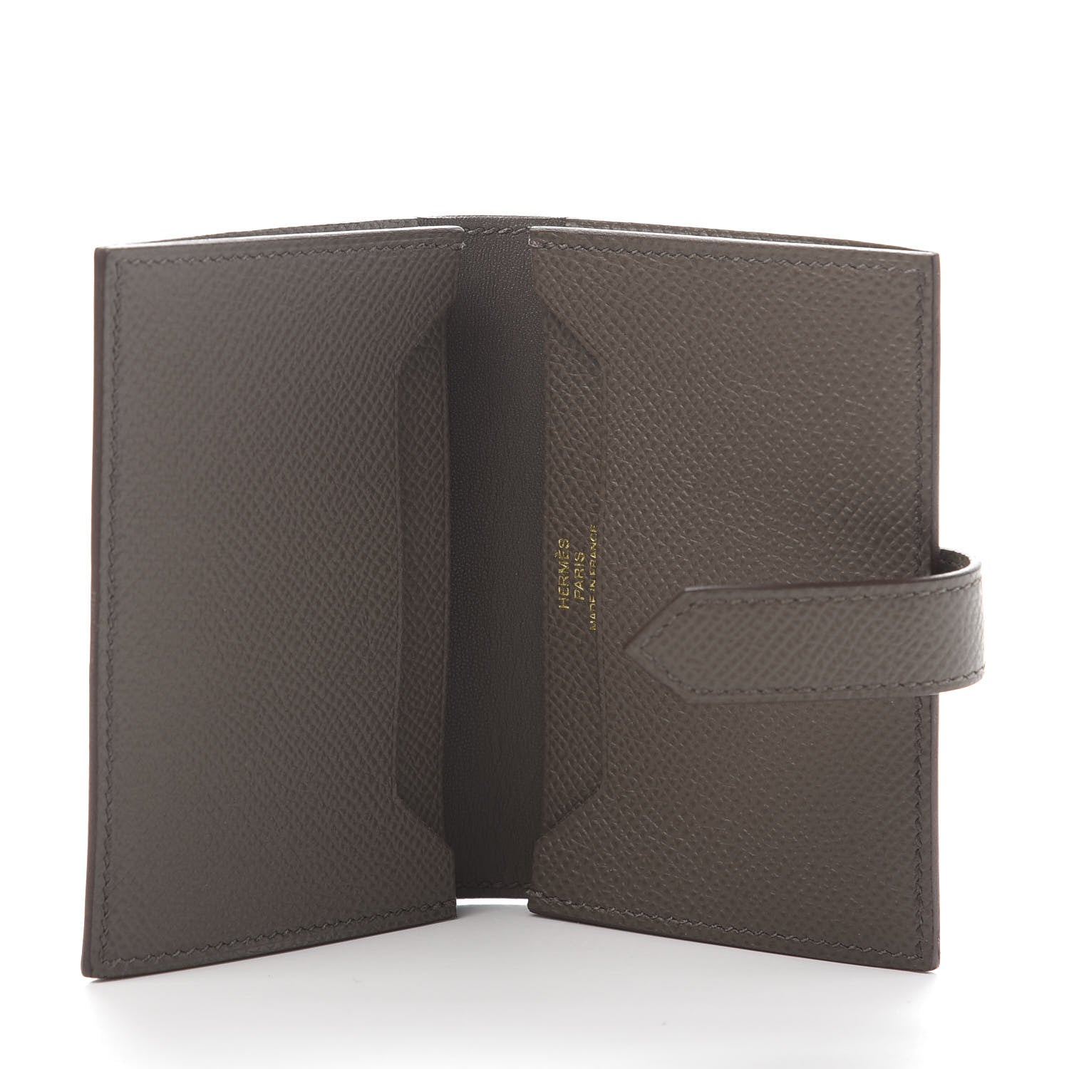 Hermes Epsom Bearn Card Holder Wallet Etain 5 of 9