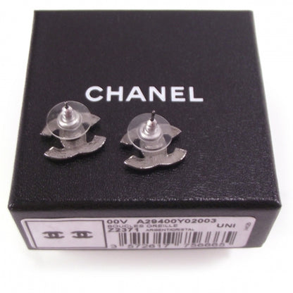Chanel Crystal CC Logo Earrings 2 of 5