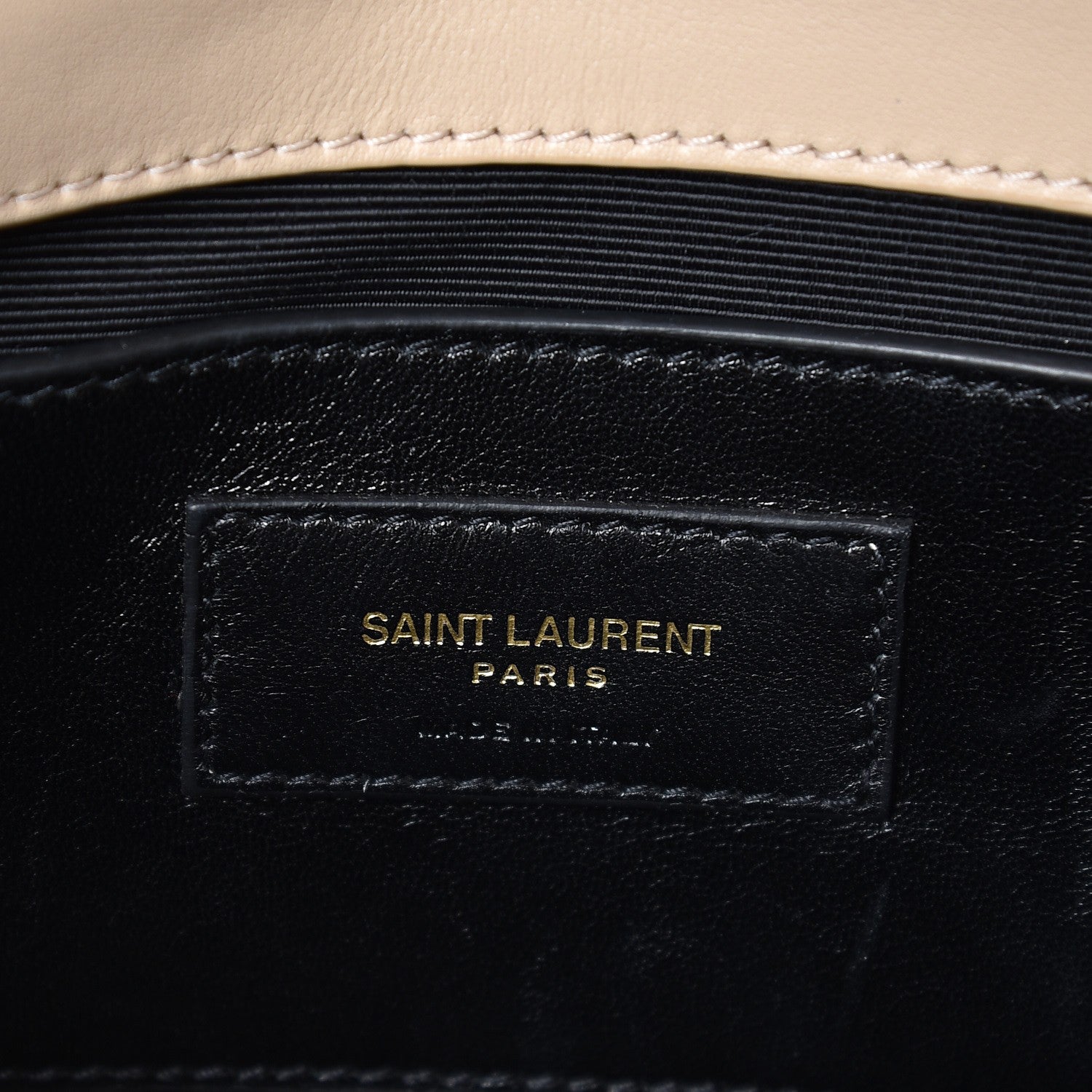 Saint Laurent Smooth Calfskin Medium Braided Monogram Kate Satchel Nude Powder 7 of 7