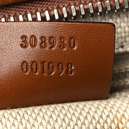 Gucci Monogram Large Flat Messenger Bag Brown 7 of 11