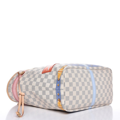 Louis Vuitton Damier Azur Summer Trunks Neo Neverfull MM 5 of 10