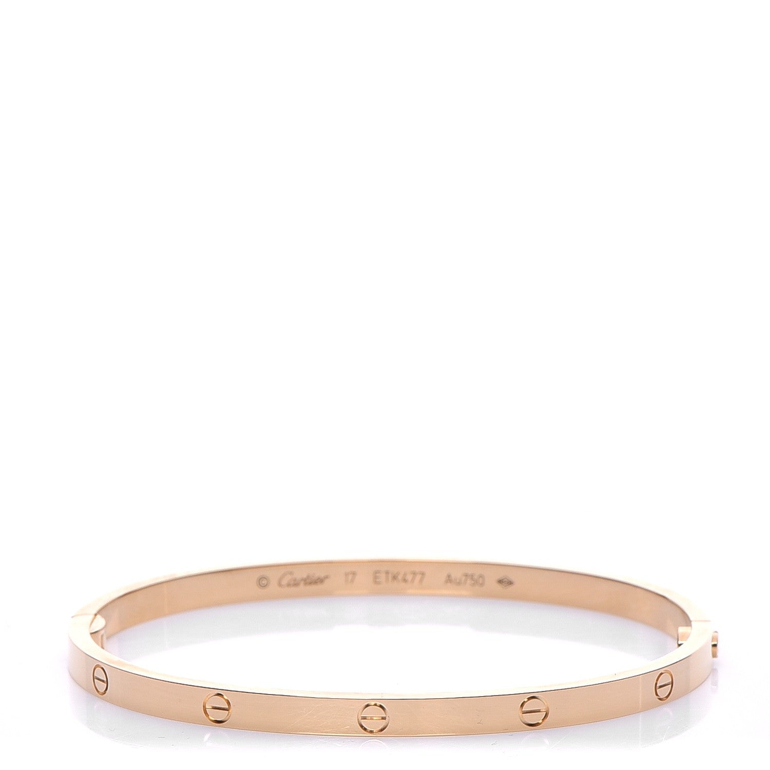 Cartier 18K Yellow Gold Small LOVE Bracelet 17 1 of 10