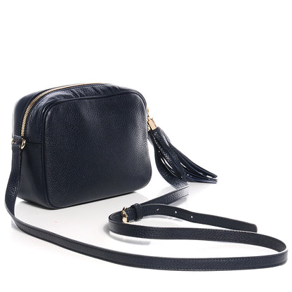 Gucci Pebbled Calfskin Small Soho Disco Bag Blue 3 of 7
