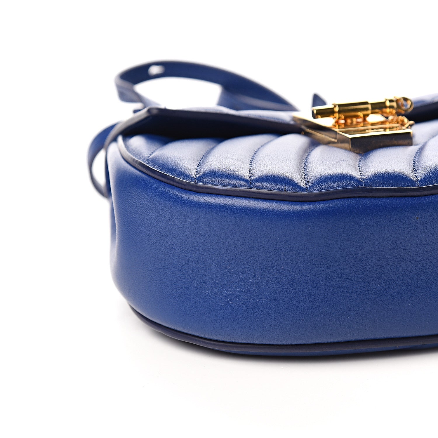 Chloe Calfskin Quilted Mini Drew Bijou Shoulder Bag Majesty Blue 6 of 8