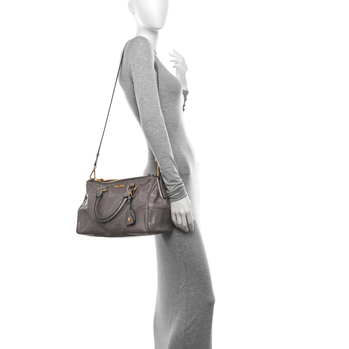 Vitello Shine Top Handle Satchel Peltro