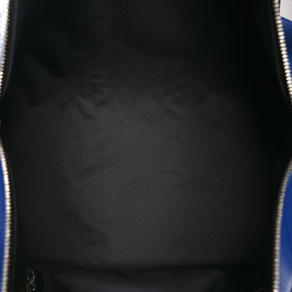 Louis Vuitton LOUIS VUITTON Taiga Monogram Eclipse Keepall Bandouliere 50 Pacific Blue 4 of 10