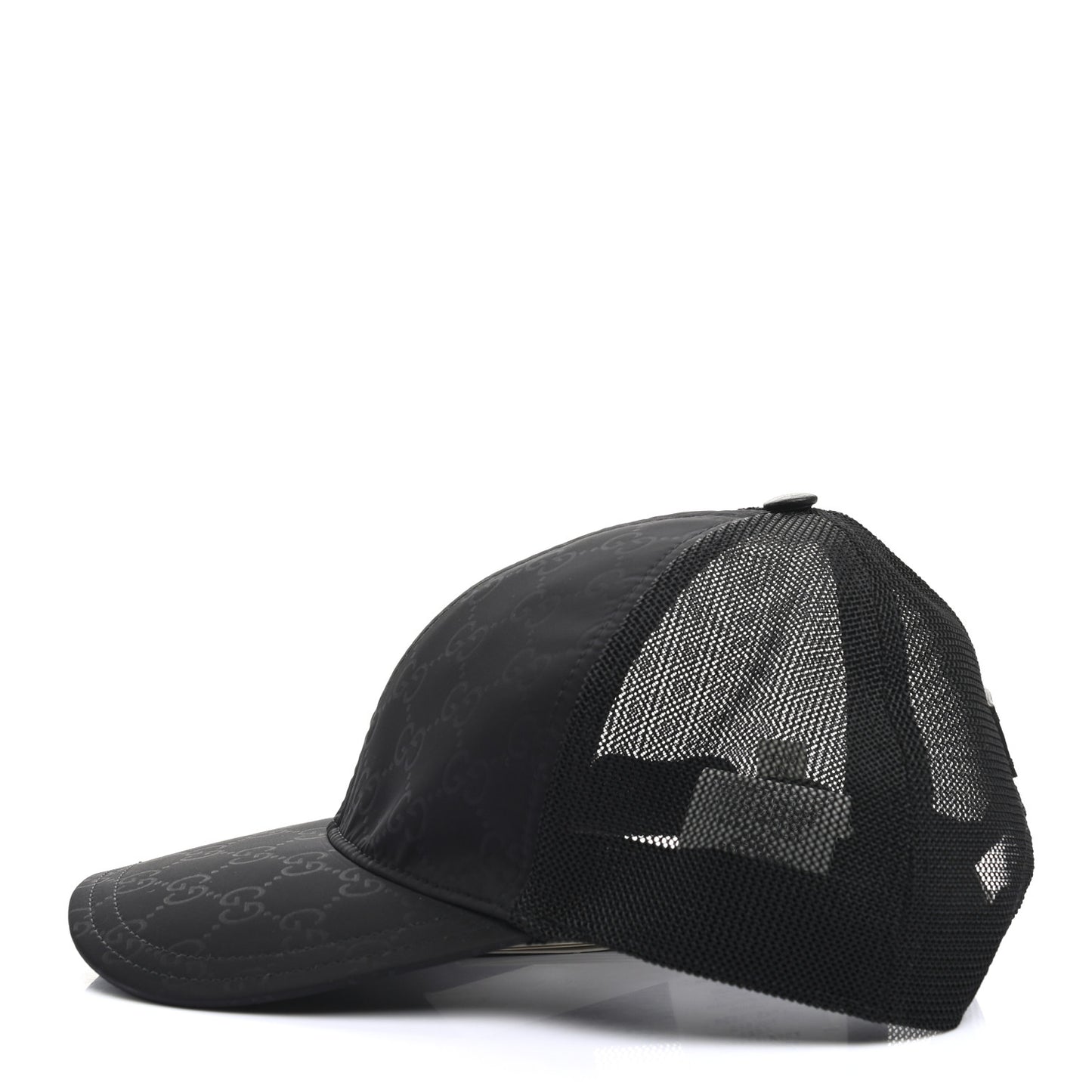 Nylon Monogram Baseball Hat M Black